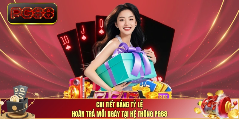 Chi tiết bảng tỷ lệ hoàn trả mỗi ngày tại hệ thống PG88 
